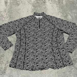 Coolibar Freestyle Rash Guard Shirt Womens XXL Pullover Top UPF 50+ 1/4 Zip